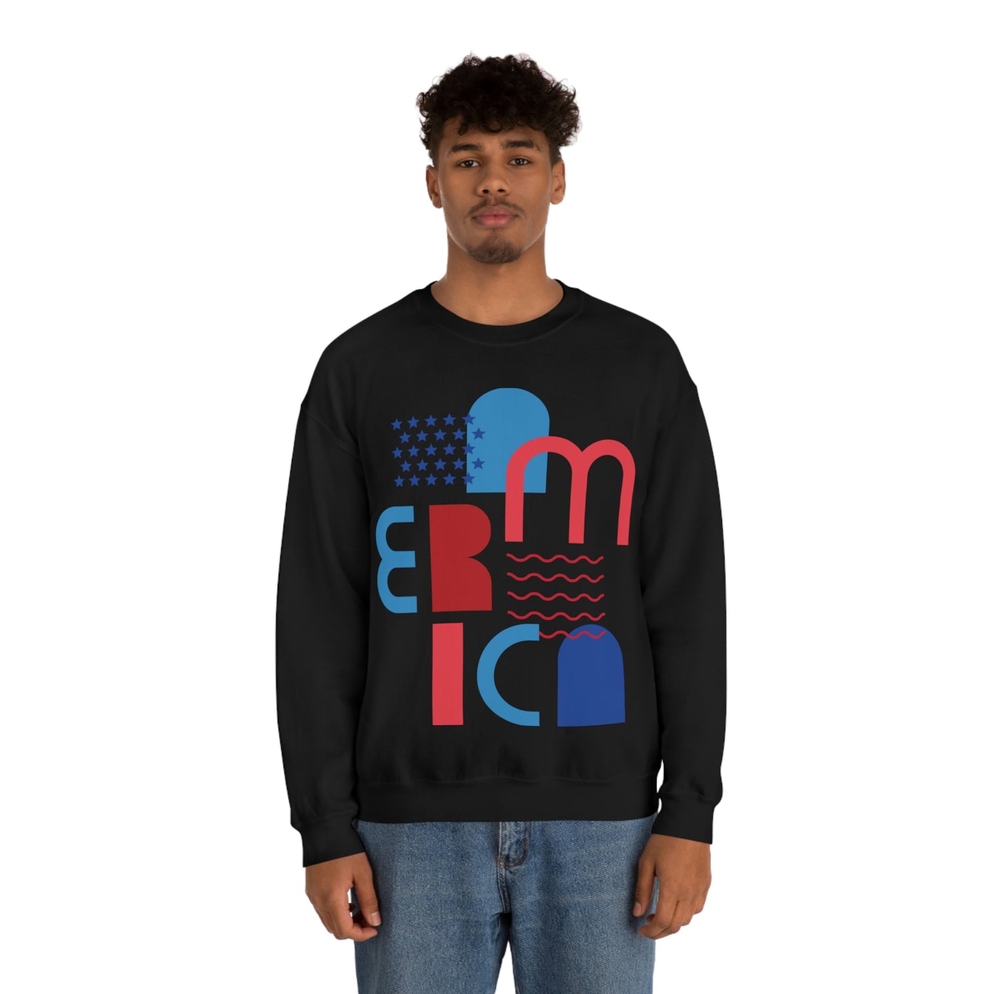America Crewneck Sweatshirt Looking Fabulous!