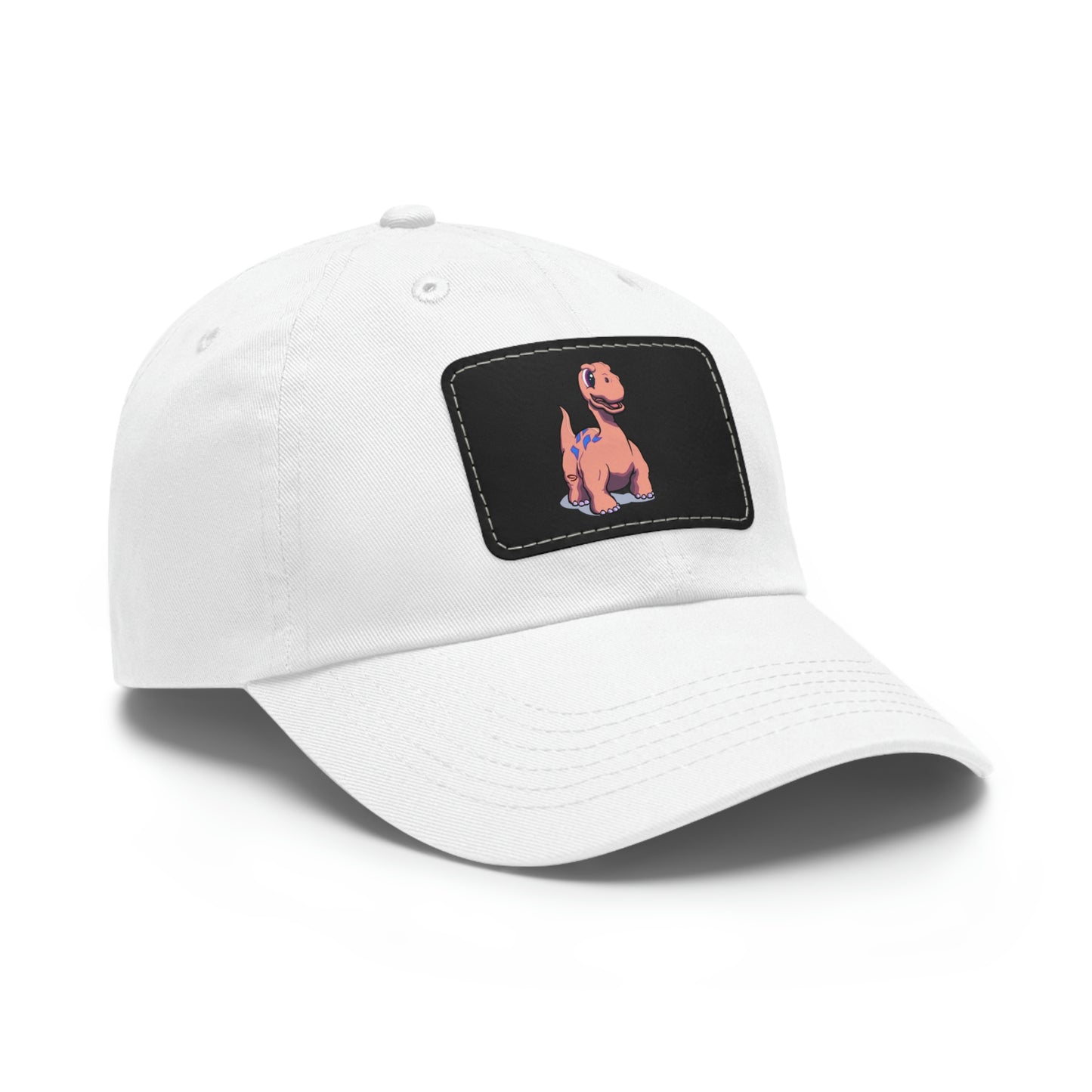 Dinosaur Dad Hat with Leather Patch (Rectangle) Great Gift for Father's Day!