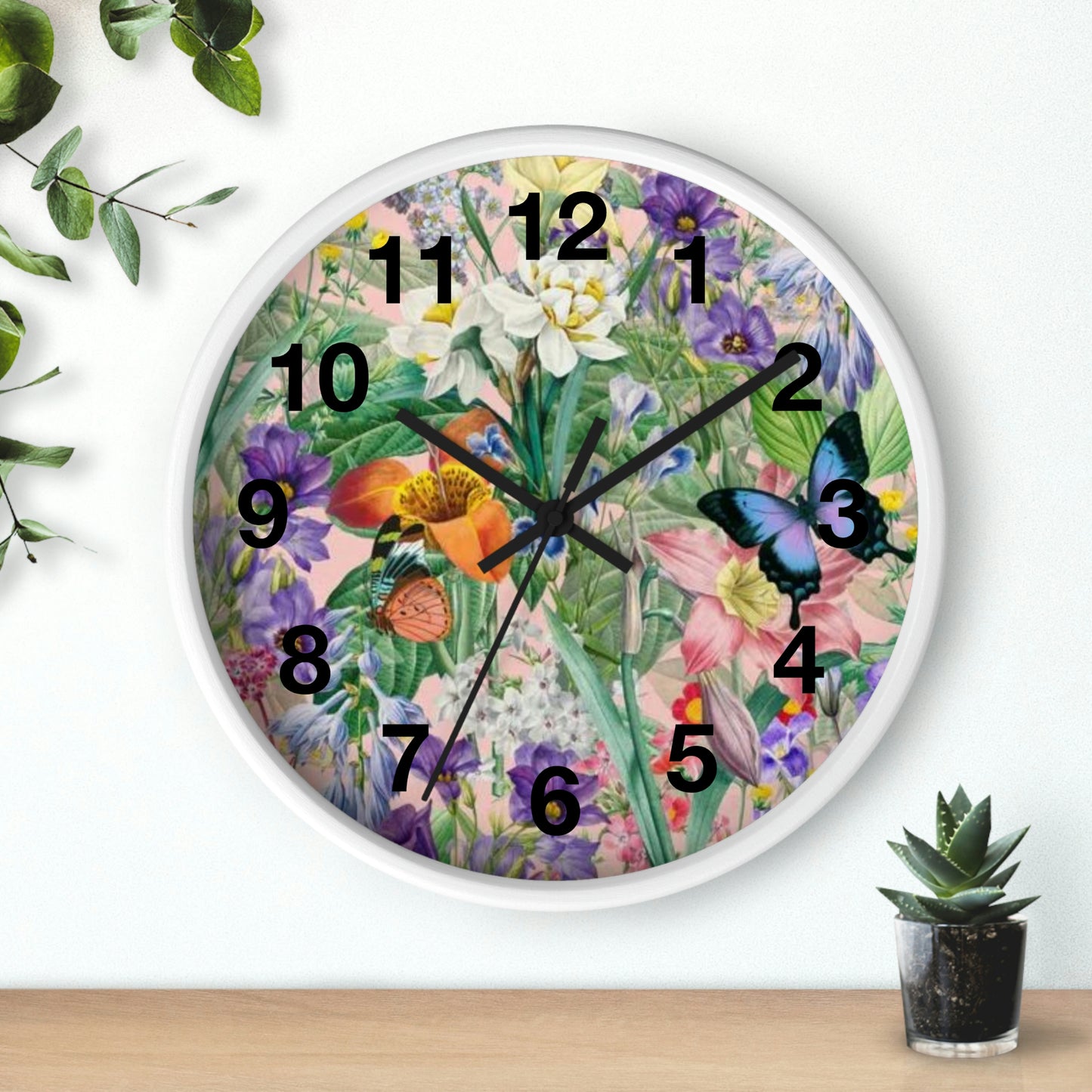 Butterfly Flower Garden Wall Clock Momma Want This Clock!